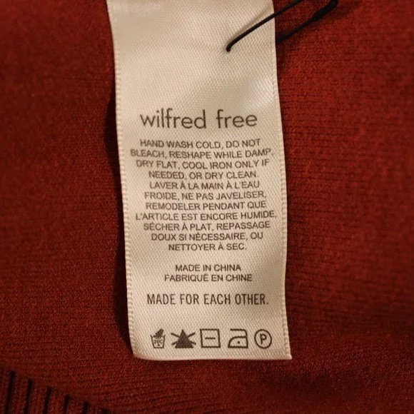 Women's V-Neck Sweater - Rust - Picture 4 of 5